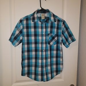 Faded Glory Plaid Button Down Shirt
